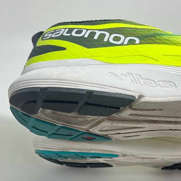 SALOMON SONIC RA PRO Men Running Shoes 10 Yellow Green Neon - Picture 10 of 11